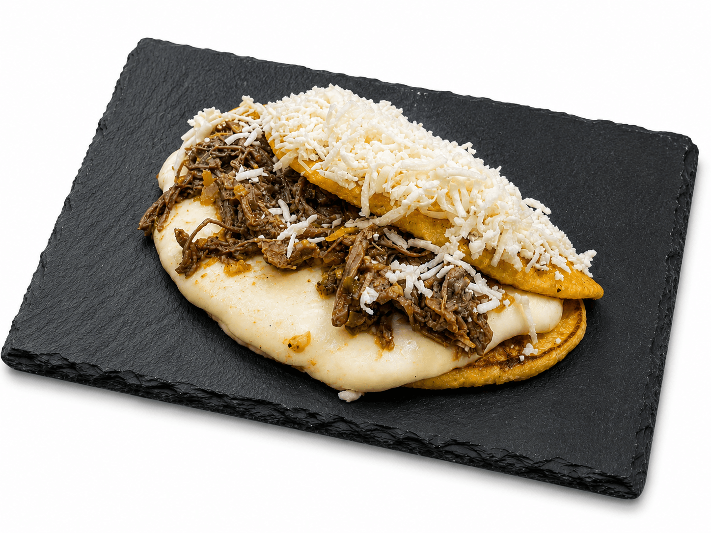 Comida venezolana cerca de Cubelles: arepas, cachapas y pabellón en Vilanova