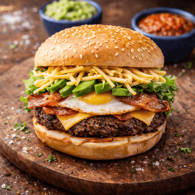 Hamburguesa
con todo